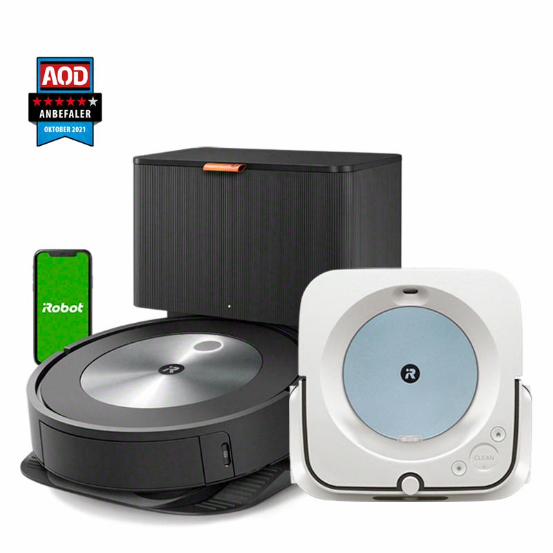 iRobot® Roomba® j7+ & Braava jet® m6 hvid/blå Bundle